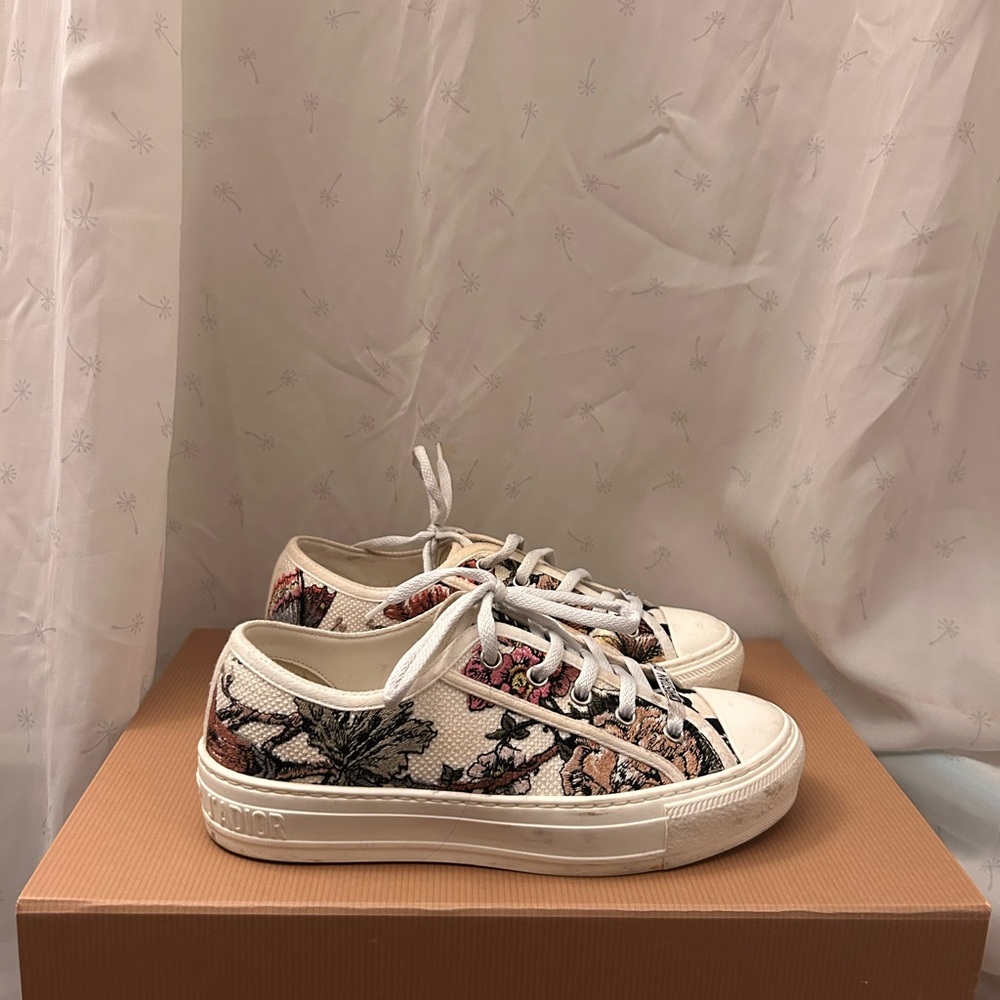 Walk ‘n’ Dior Floral Canvas Sneakers